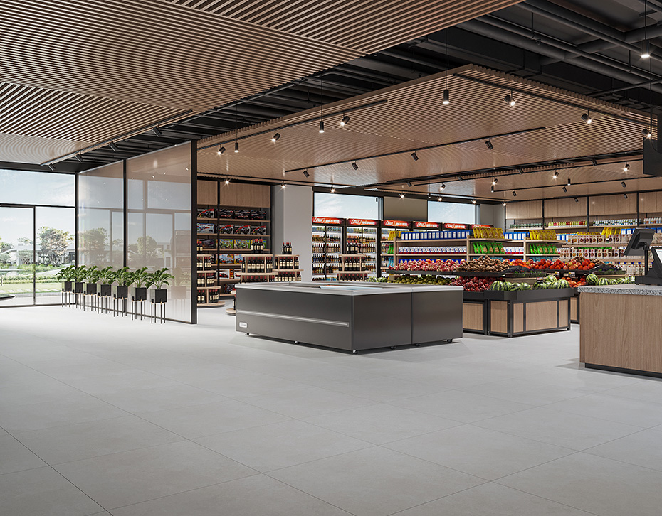 A88Z1092S-鉆石防滑磚-超市效果圖